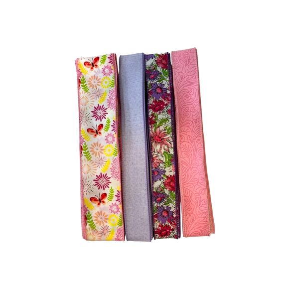 Praise the Lord Cross Floral Sign & Ribbon Bundle Set, DIY Spring Wreath Kit - Picture 3 of 5